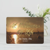 生命お祝い招待状 招待状 (スタンド正面)