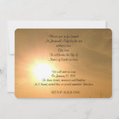 生命お祝い招待状 招待状 (裏面)