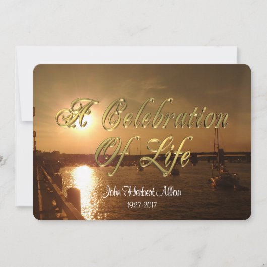 生命お祝い招待状 招待状 (正面)