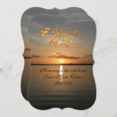 生命お祝い招待状 招待状 (正面/裏面)