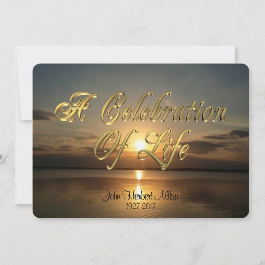 生命お祝い招待状 招待状 (正面)