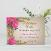 生命お祝い招待状 招待状 (スタンド正面)