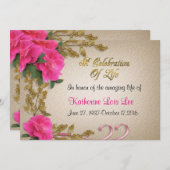 生命お祝い招待状 招待状 (正面/裏面)