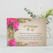 生命お祝い招待状 招待状 (スタンド正面)