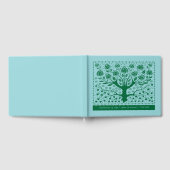 生命お祝い記念ヴィンテージツリー ゲストブック (全面)