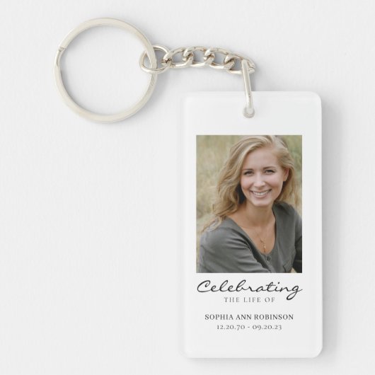 生命お祝い記念記念記念の記念 キーホルダー (正面)