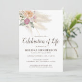 生命お祝い |メモリアル 招待状 (スタンド正面)