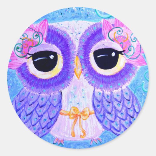 生命お祝い ラウンドシール (正面)