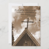 生命お祝い、聖なる書物、 経典引用文伝道者 招待状 (正面)