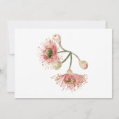 生命お祝い 葬儀ユーカリ 招待状 (裏面)