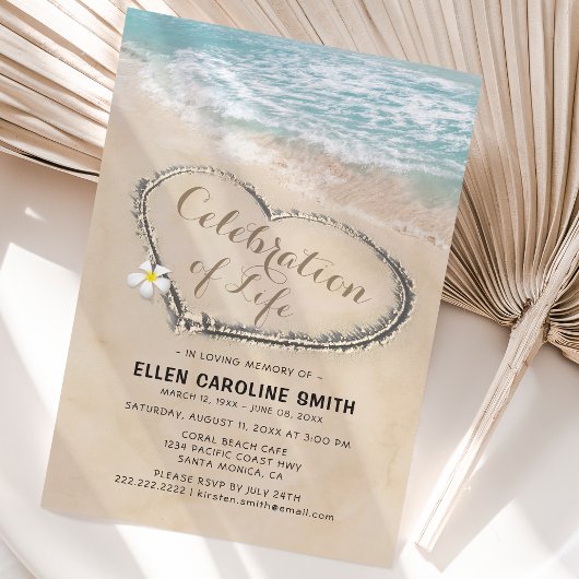 生命お祝い |葬儀記念海 招待状