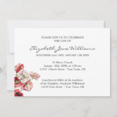 生命お祝い |葬儀 | Poppy 招待状 (正面)