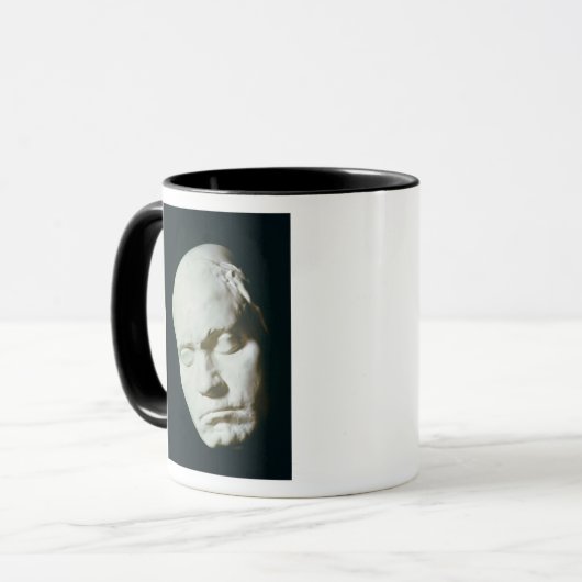 生命から歳で取られるベートーベンのマスク マグカップ (正面左)