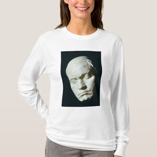 生命から歳で取られるベートーベンのマスク Tシャツ (正面)