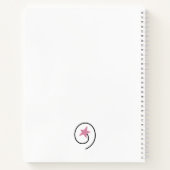 生命がピンクの引用文を望むやる気を起こさせるもの ノートブック (裏面)