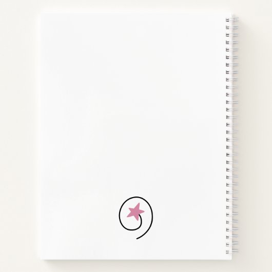 生命がピンクの引用文を望むやる気を起こさせるもの ノートブック (裏面)