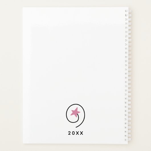 生命がピンクの引用文を望むやる気を起こさせるもの プランナー手帳 (裏面)