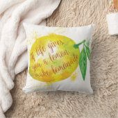 生命がレモンを与えたら、レモネードを作って下さい クッション (ブランケット)
