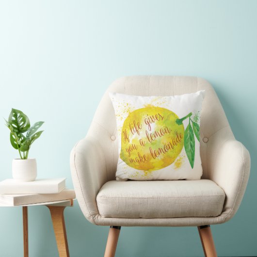 生命がレモンを与えたら、レモネードを作って下さい クッション (椅子)