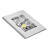 生命がレモンを与えるとき、レモネードのノートを作って下さい ノートブック (右側)