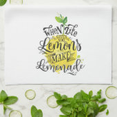 生命がレモンを与えるとき、レモネードタオルを作って下さい キッチンタオル (折り畳み)