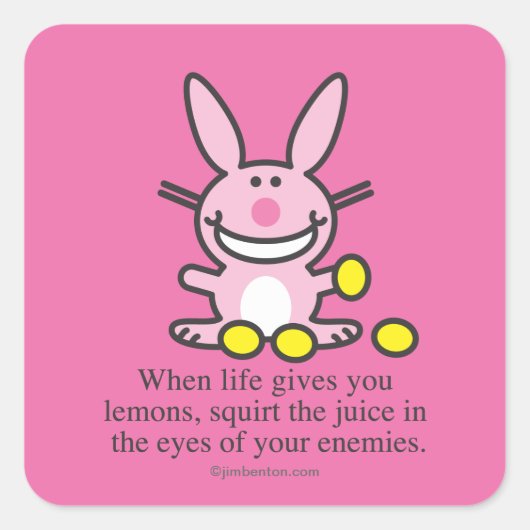 生命がレモンを与える時 スクエアシール (正面)