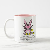 生命がレモンを与える時 ツートーンマグカップ (左)