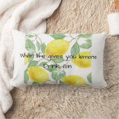 生命がレモンを与える時 ランバークッション (ブランケット)