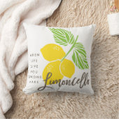 生命がレモンを与える時、Limoncelloの枕 クッション (ブランケット)