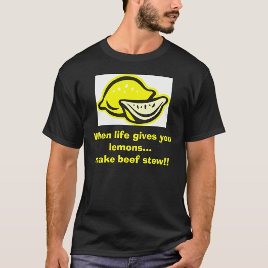 生命がレモンを…与える時、clipartレモン tシャツ (正面)