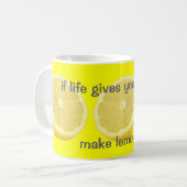 -生命がレモンアドバイスを与えればレモネード コーヒーマグカップ (正面左)