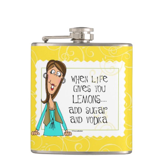 生命がレモンフラスコを与える時 フラスク (正面)