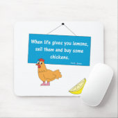 生命がレモンマウスパッドを与える時 マウスパッド (マウス)