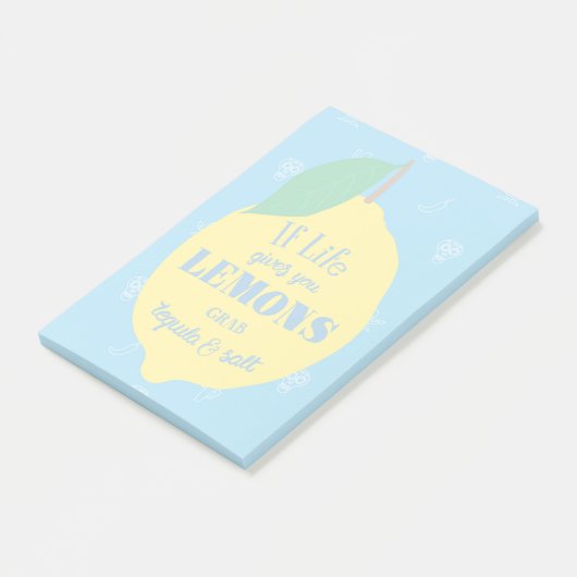 生命がレモン、グラブのテキーラおよび塩を与えれば ポストイット (アングル)