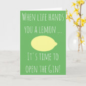 生命がレモン…ハッピーバースデーを渡す時 カード (黄色い花)