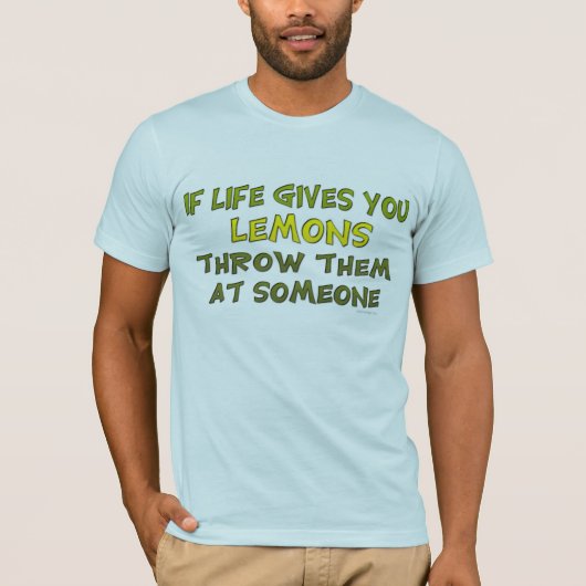 生命がレモンTシャツを与えれば Tシャツ (正面)