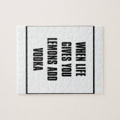 生命が与えるときレモンはウォッカを加えます ジグソーパズル (横)