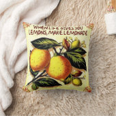 生命が与えるときレモンはレモネードを作ります クッション (ブランケット)