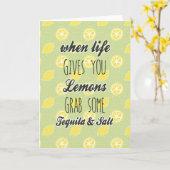 生命が与えるときレモンは引用します カード (黄色い花)