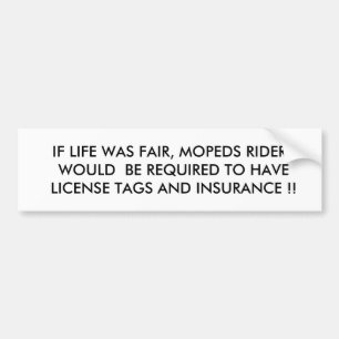 生命が公平 バンパーステッカー