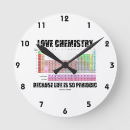 生命が周期的だからこそ愛の化学 ラウンド壁時計