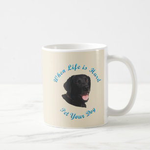 生命が堅い時(ラブラドル・レトリーバー犬) コーヒーマグカップ