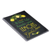 生命が渡すときレモンは感謝ジャーナルをギニングします ノートブック (右側)