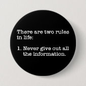 生命ことわざには二つの規則があおもしろいる 缶バッジ (正面)