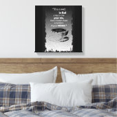 生命と価値、実存主義図解入りの、写真付きの引用文 キャンバスプリント (インサイチュ (寝室))