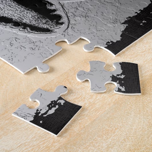 生命と価値、実存主義図解入りの、写真付きの引用文 ジグソーパズル (側面)