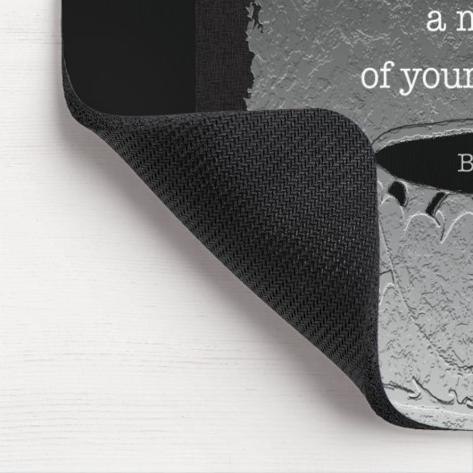 生命と価値、実存主義図解入りの、写真付きの引用文 マウスパッド (コーナー)