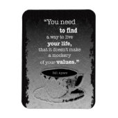 生命と価値、実存主義図解入りの、写真付きの引用文 マグネット (縦)