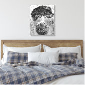 生命と地球の木 キャンバスプリント (インサイチュ (寝室))
