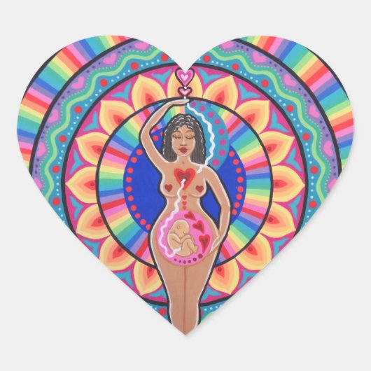 生命と愛の女神 ハートシール (正面)